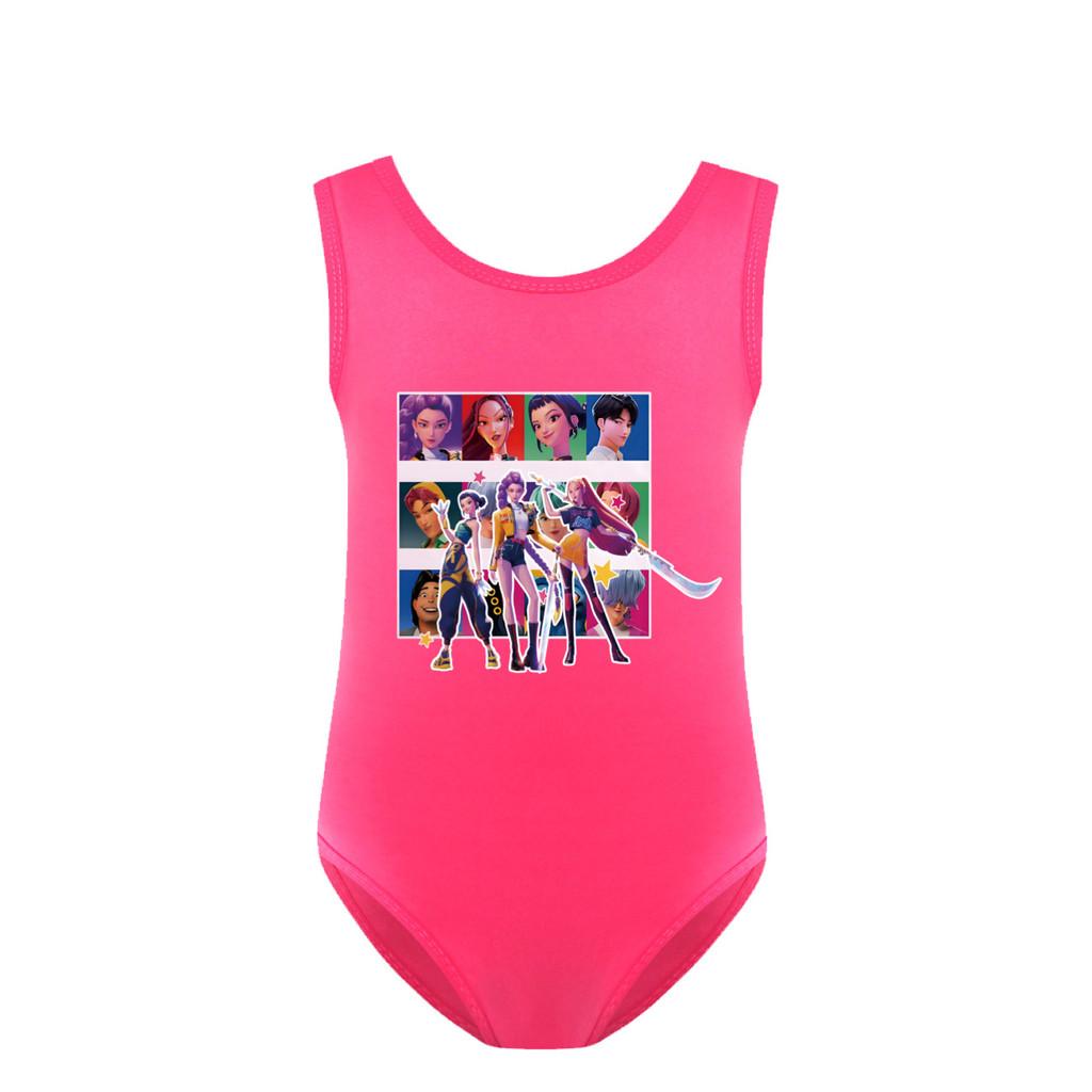 

5036 Kids Girls Rumi Mira Zoey Print Swimsuit Swimming One-piece Bodysuit Swimwear 160cm