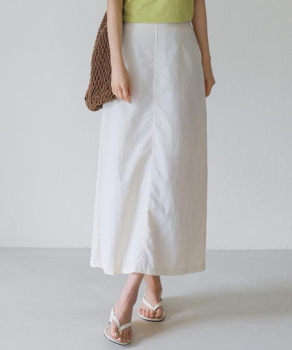 Peulenchisikeu Airy Crepe Long Skirt_F6H411Sk