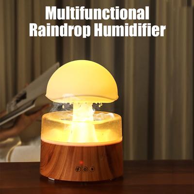 Rain Cloud Humidifier Water Drip White Noise Essential Oil Diffuser 500ml Mute Ultrasonic Mushroom