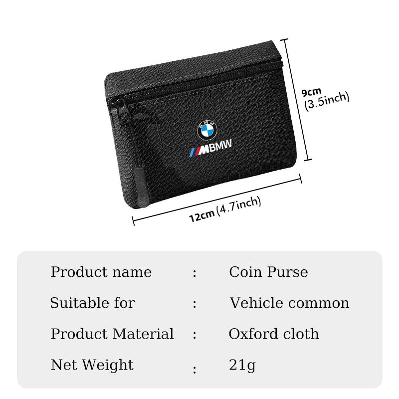 Portable Car Coin Purse Bank Card Storage Bag Key Stowing Holder Accenssories For BMW E46 E90 E60 F10 E39 F30 E36 E87 E90 E30 BI9
