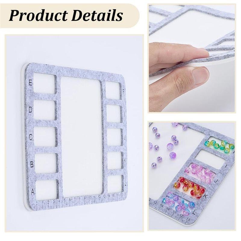 AAAF Alphabetic Scale Felt Bead Mat With 3 Styles For Beading Treasure Seed Bead Board Scoop, For Beading Mats