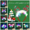 LED LED Christmas Headband Antlers Xmas Tree Snowflake Hair Band  Flashing Toy
