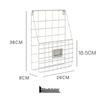Iron Grid Wall Magazine Holder