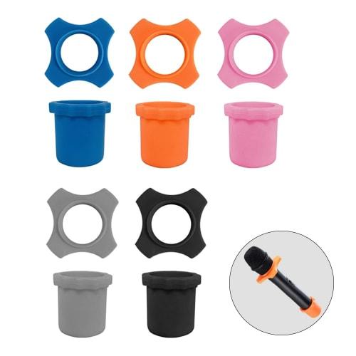 Set of 5 Microphone Slip and Protective Rings for Microphones, Ideal for Equipment Layout and Large Microphones