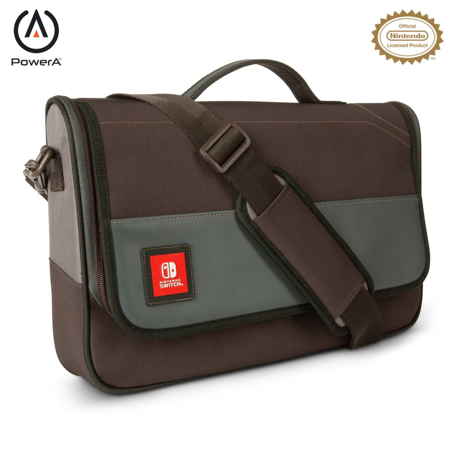 

Licensed PowerA Messenger Bag for Nintendo Switch Year [Nintendo Product] [2 Warranty] 1517789JP-01 коричневий
