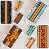 Hawaiian Faux Wood Surfboard SOFT Cell Phone Case for Samsung Galaxy S26 Ultra S25 S24 S23 S22 S21 S20 Note10 Cover