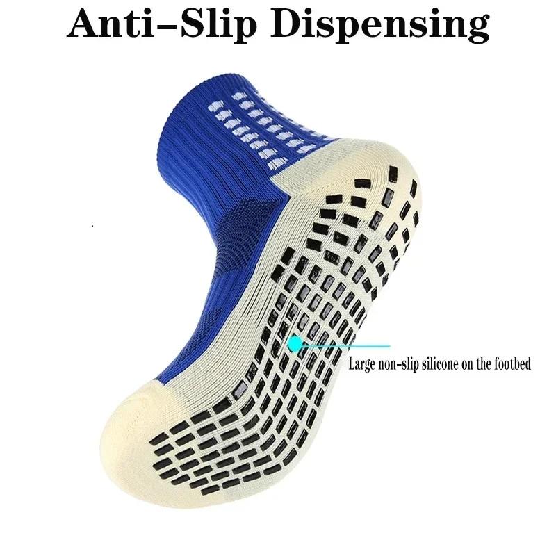 3 Paar rutschfeste Fußballsocken für Männer und Frauen, Outdoor-Sport, Basketball, Tennis, Radfahren, Laufen, Fußballsocken