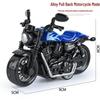 Children's TikTok Influencer Pull-Back Toy: Boys' Motorcycle & Car Alloy Model