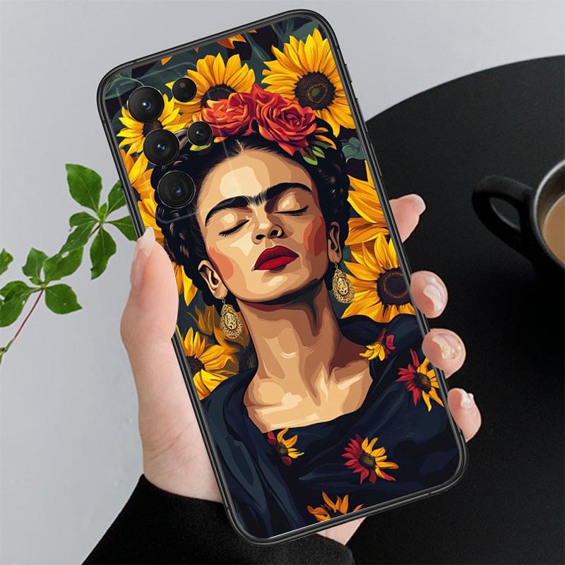 Phone Case For Samsung A17 A55 A16 A56 A35 A15 A53 A54 A33 A34 A25 A05S A52 A52S A07 A26 A06 Frida-Kahlo