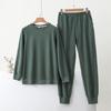 Women's Crew Neck Long Sleeve Sweatshirt Loose Fit Casual Pants Set 2 Piece Tracksuit