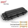 SNIT 2-in-2-out 12-Core Fiber Optic Splice Closure