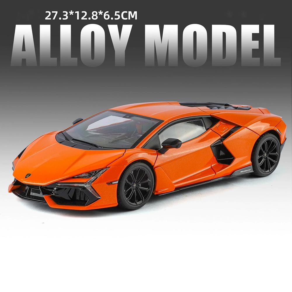 1:18 Large Scale Revuelto LP770 Car Model Toy Alloy Diecast Sound Light Shock Absorption Super Cars Models Boys Gifts Ornament