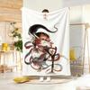 Cartoon S-Shan Hai Jing Beasts Throw Soft Warm Throw Blanket For Bedroom Living Room Bed Travel Camping Picnic Gift