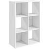 6-Cube Bookshelf - White