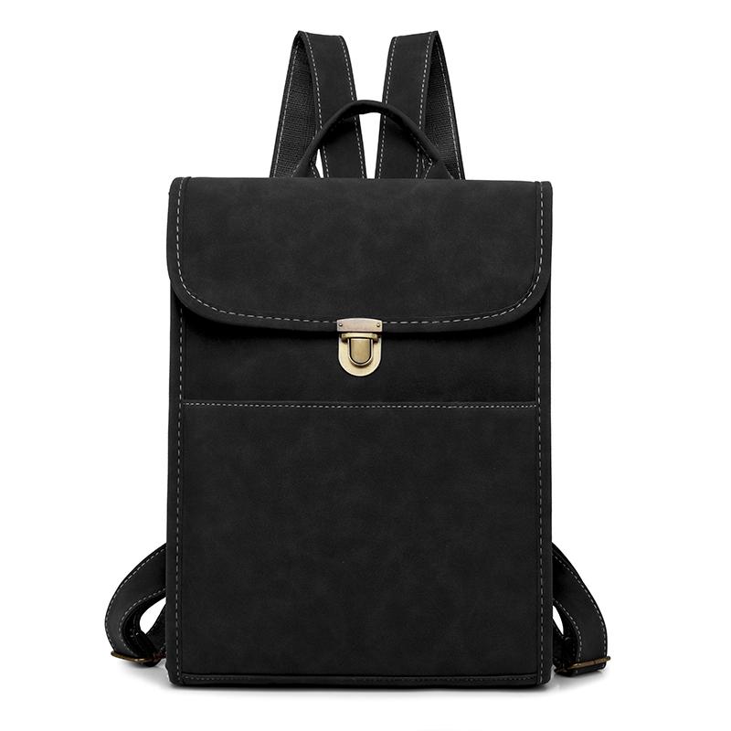 Fashion Women Backpack Vintage Leather Backpack for Teenage Girls Schoolbag Large Capacity Female Shoulder Bag Bagpack Mochila