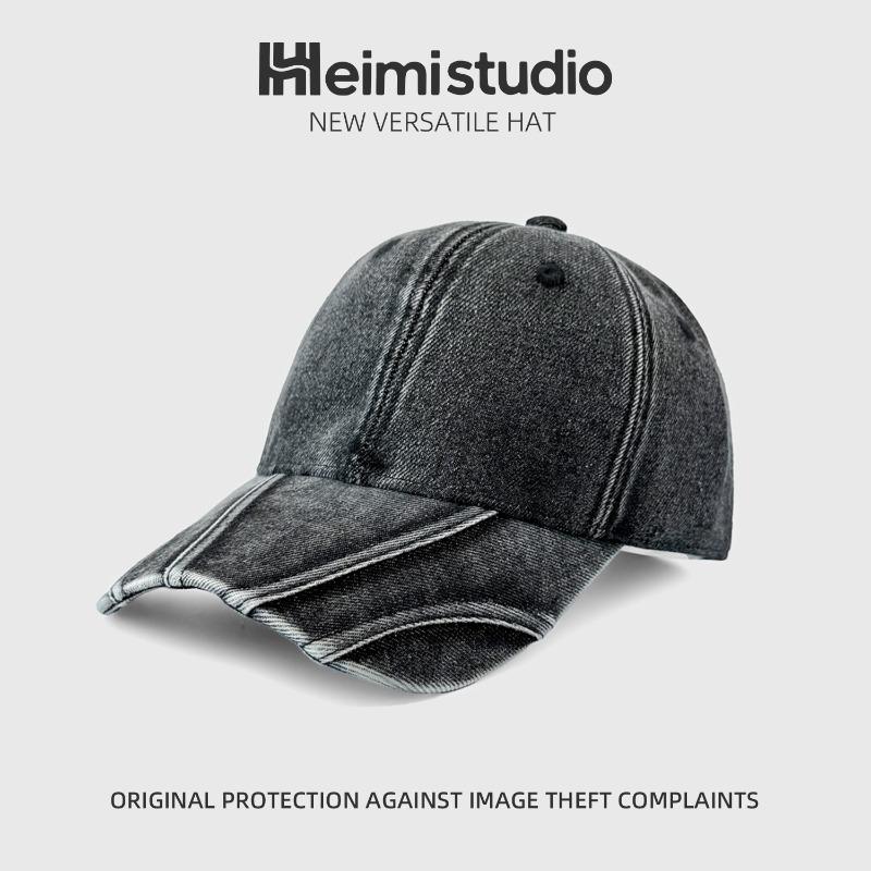 25 Early Autumn New Personalized Retro Embossed Washed Denim Cap Children's Baseball Cap Tide