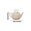 Tissue Box Cover Floral Teapot Shape Napkin Storage Case Decorative Tissue Box Covers For Home Bathroom Kitchen Office Bedroom