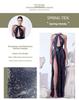 2025 Cross-Border Beaded Irregular Halter Neck Evening Dress for Women