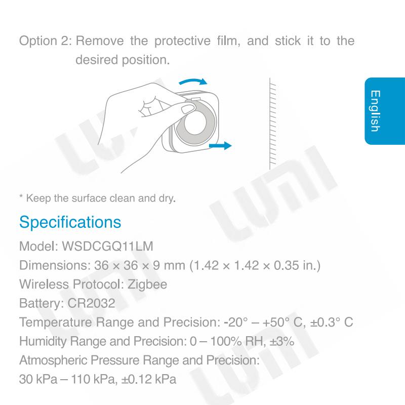 Original Aqara Smart Air Pressure Temperature Humidity Environment Sensor Work With Mihome APP Control