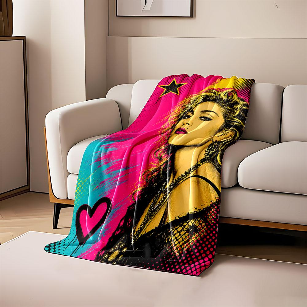 Pop Art Style Portrait Blanket for all seasons blanket lunch break throw gift