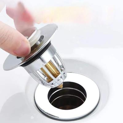 1 Accessoire de Lavabo de Toilette Anti-Fuite Bouchon Désodorisant à Pression Bouchon Anti-Fuite pour Lavabo Noyau à Ressort Déwater