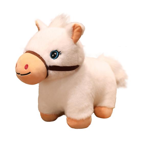

Adorable Mini Pony Plush Doll Soft Stuffed Animal Horse Companion for Kids Adults Holiday Collection S белый