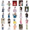 50 Gulina Zha Trendy Star Hand-Painted Stickers for Notebooks, Planners, Suitcases, and More