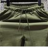 DIMANAF 2025 Plus Size Long Pants Women Elastic Loose High Waist Vintage Solid Loose Casual Female Basic Trousers Green Black