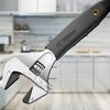 8/10/12Inch Self Tightening Ratcheting Wrench Adjustable Wrench Tool Portable Bathroom Wrench
