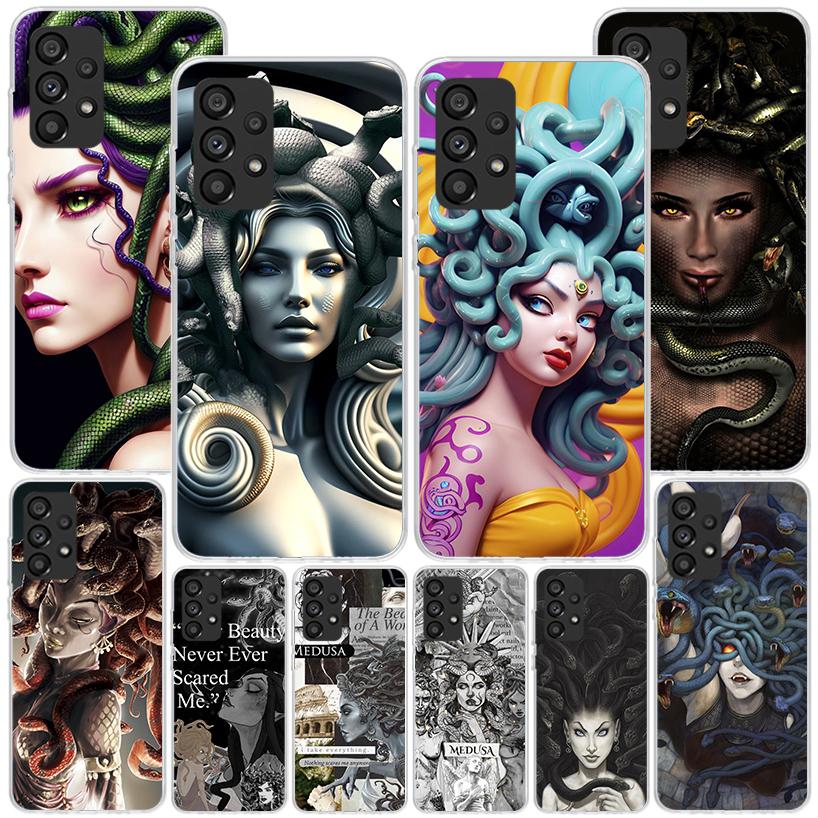 Medusa Greek Mythology Phnoe Case for Samsung Galaxy A17 A37 A57 A16 A26 A36 A56 A15 A14 A13 A55 A54 A53 A35 A34 A33 A25 A24 A23