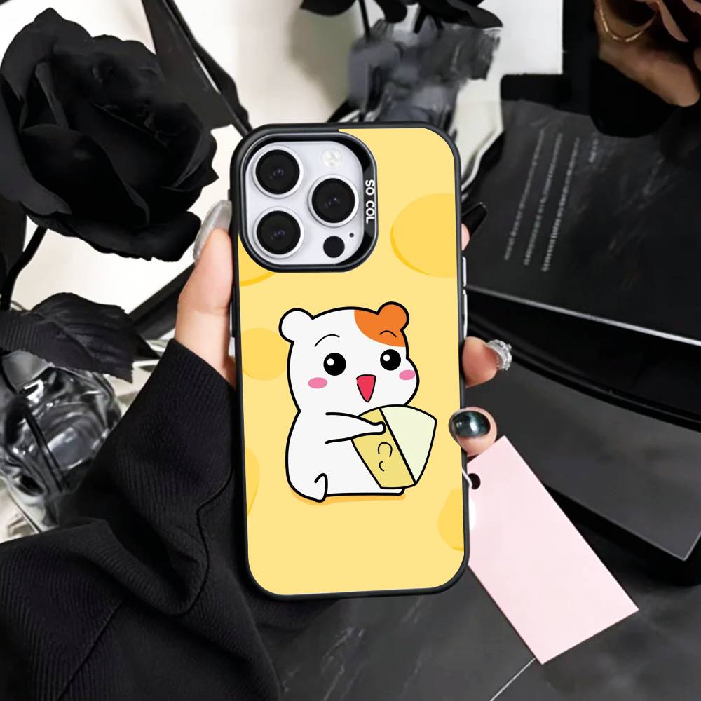 Lovely O-Oruchuban Ebichu   Phone Case For iPhone17,16,15,14,13,12,11 Plus,Pro Max Colored Silver Plated Inside Cover