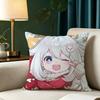 G-Genshin Impact P-Paimon Pillow Case Square Double-Sided Sofa Cushion Cover Bedroom Bedside Pillow