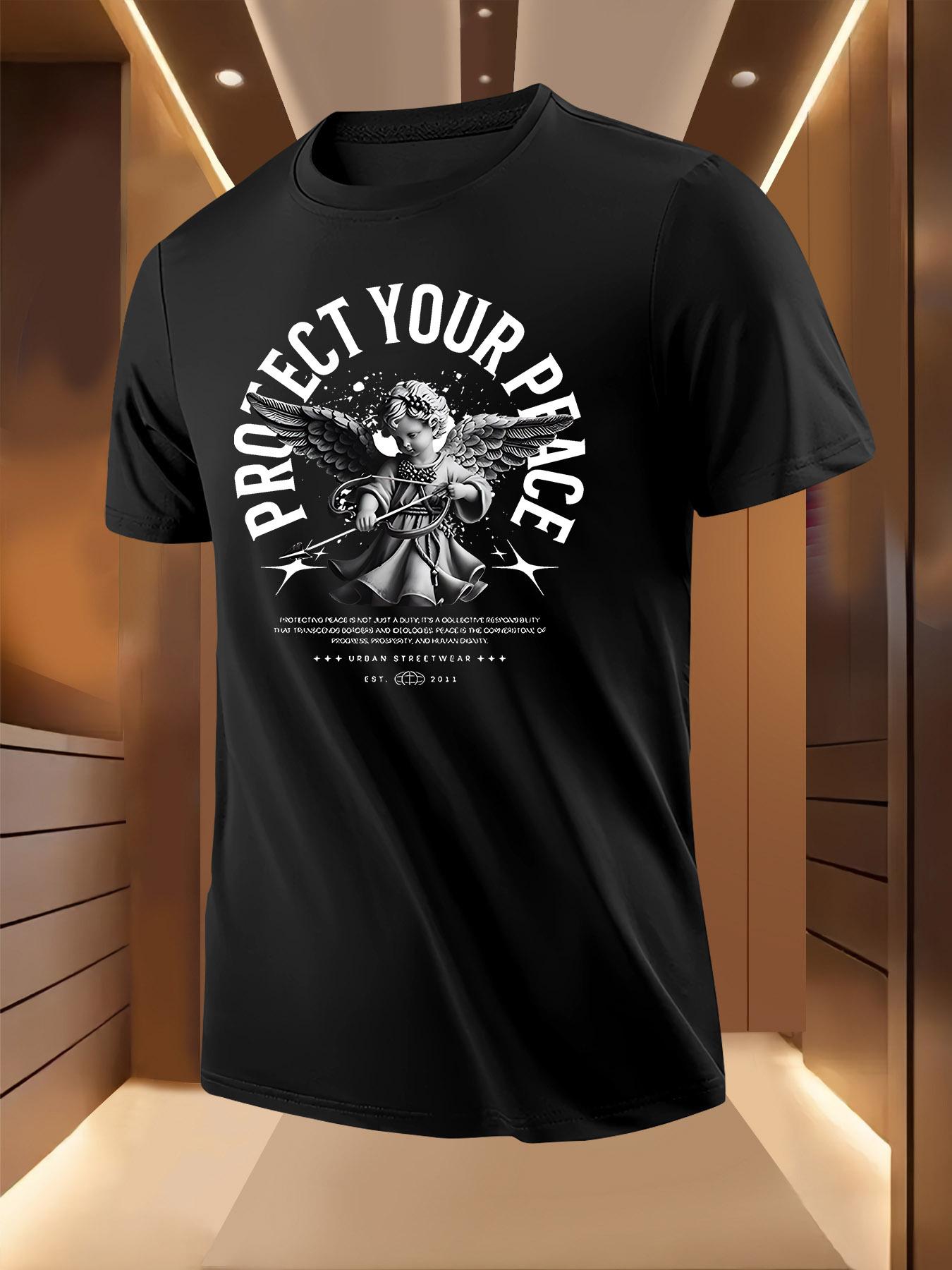 Graphic Tshirt Graphic Tshirt - Black with White PROTECT ... S