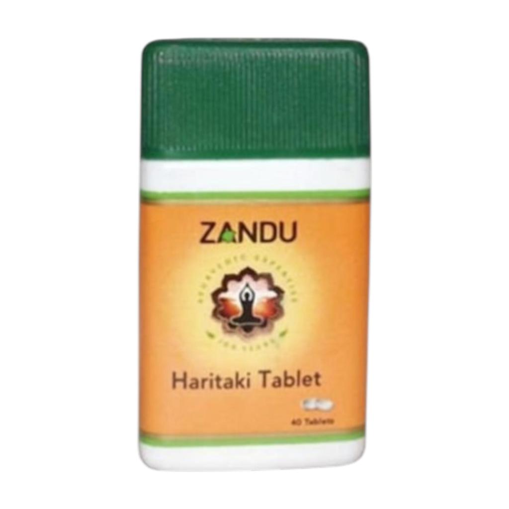 Zandu Haritaki Tablets 40 Tablets Traditional Herbal Digestive Support Tablets For Gut Comfort And Daily Wellness PACK OF 5