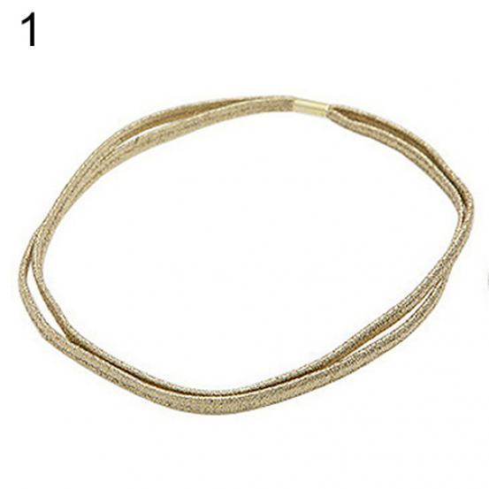 

Эластичное оголовье Ювелирные изделия для женщин Девушка Леди One Size золотой