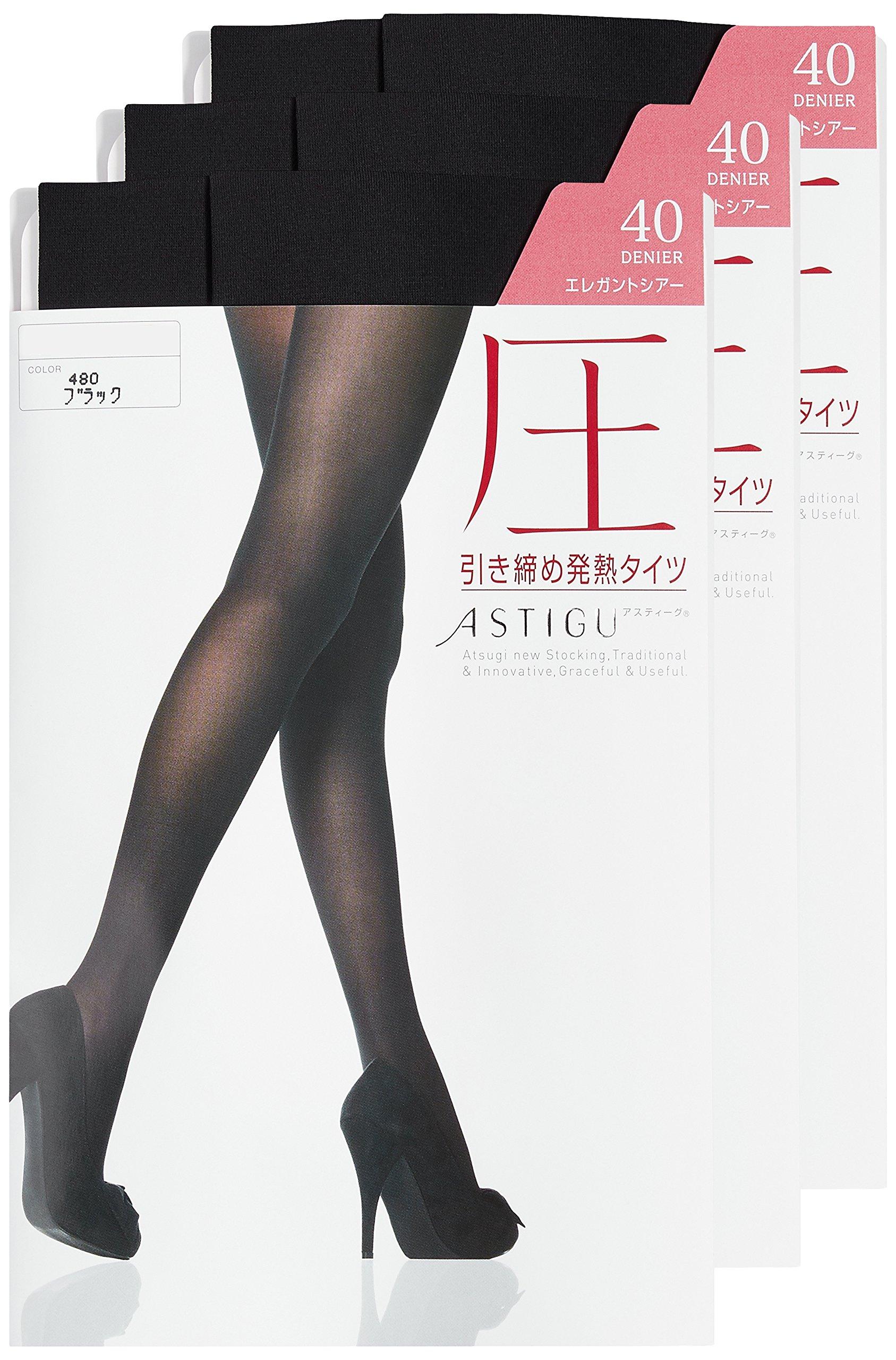 

Колготки ASTIGU Колготки 40 Ден FP7440 Черный [Atsugi] [Давление] Теплоутягивающие (Набор 3) Женский L-LL чёрный