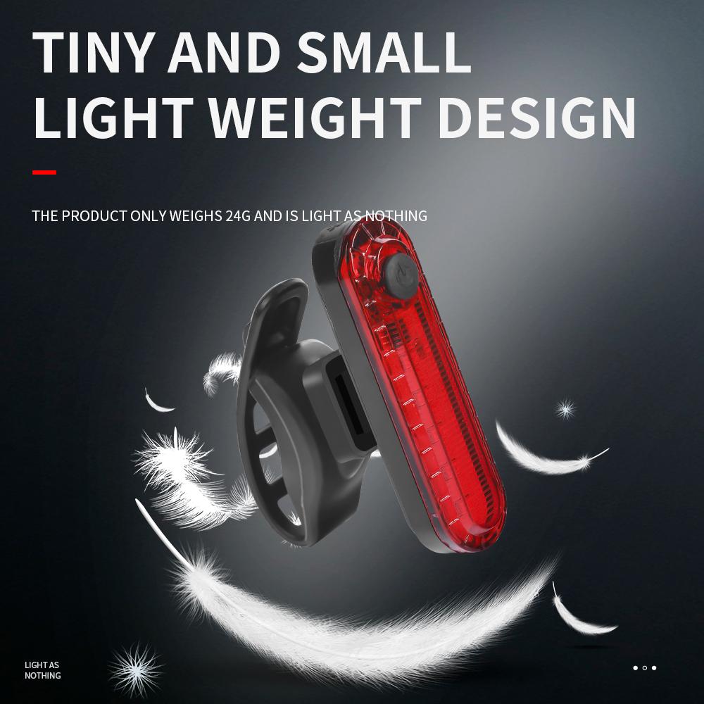 2PCS Bike Tail Lights USB Rechargeable Cycling Rear Light Waterproof Night Riding Safety Warning Taillight Bicycle Accessories2