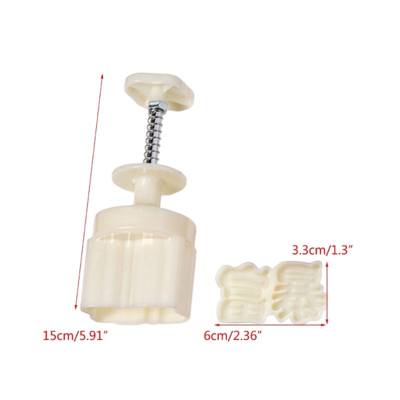 Convenient Mooncake Mold Mooncake Baking Tools ABS Material Mooncake Press Mooncake Stamps for Traditional Celebrations