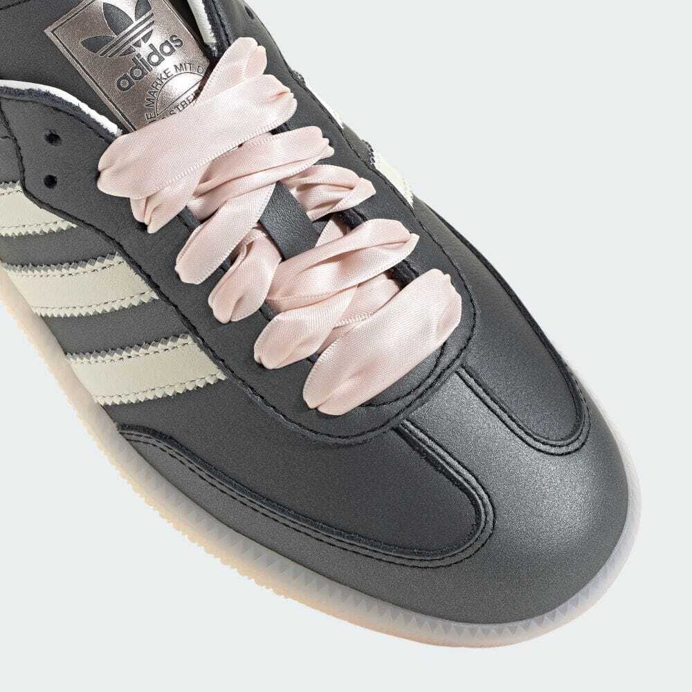 IH8047 Adidas Originals Samba OG Ribbon Laces Black Pink (Women's)