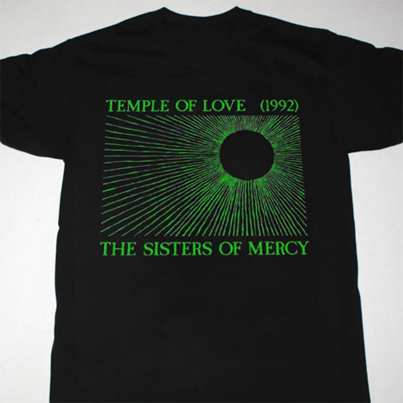 The Sisters Of Mercy Храм Любви Черный Размер от S до 5XL Подарок HE883 Унисекс Футболка S