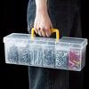 Transparent Handheld Toolbox Portable Large Capacity Hardware Tool Storage Box With Handle Hardware Accessories Toy Sorting Boxs