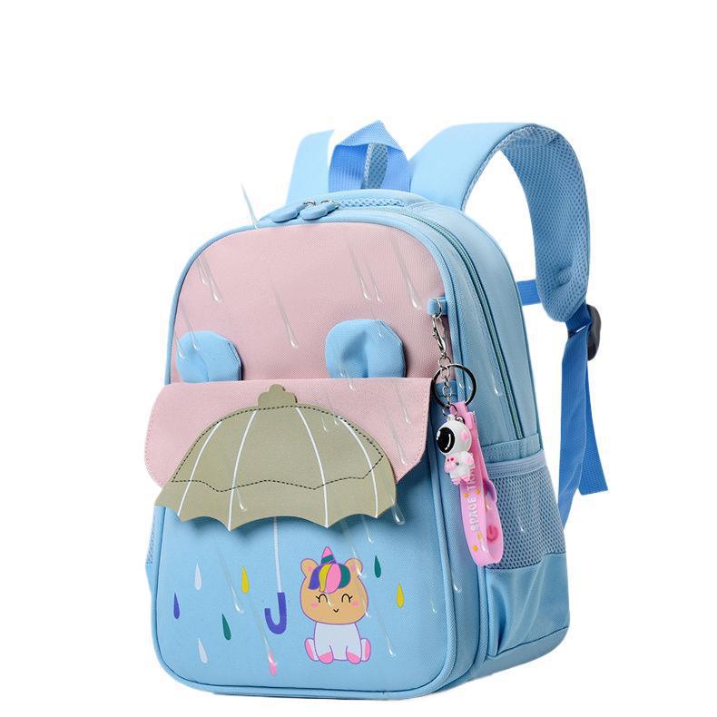 Fashionable Spine Protection Backpack for Girls, Ages 3-6: Lightweight and Double-Strapped for Kindergarten To First Grade.
