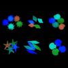 50 Pcs/1 Pack Fish Tank Landscaping Luminous Stone Luminous Small Stone Luminous Conch Fluorescent Shell Luminous Simulation Starfish Home Decoration
