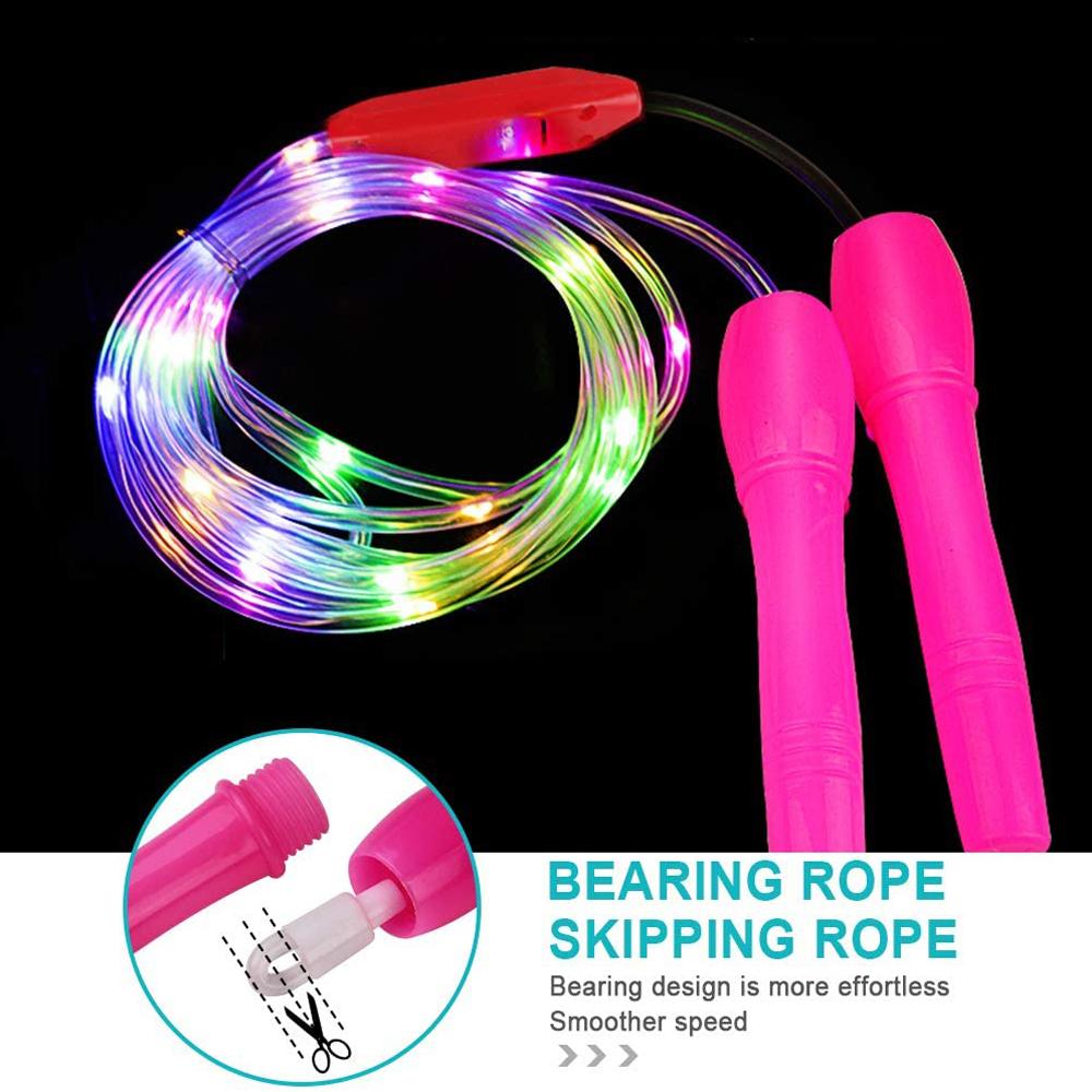 Exercise Light Modes for Children Random Color Kid Jump Rope Light Up Led Jump Rope Skipping Rope