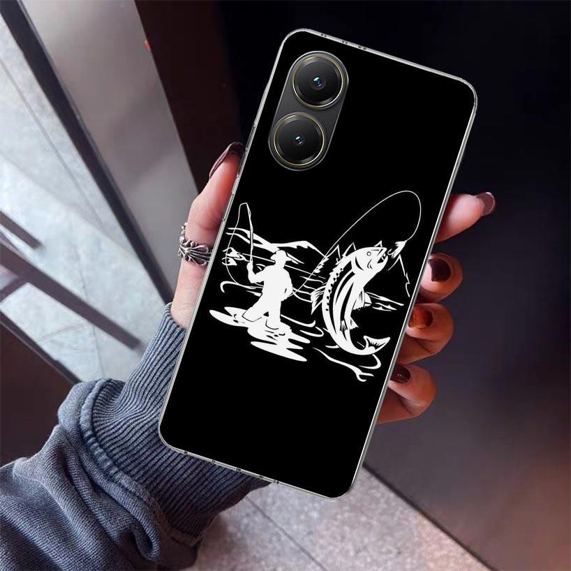 Hunting Fishing Man Phone Case For Xiaomi Poco X7 X6 X5 Pro F7 Ultra Redmi 15C 15 13 13C 12 12C 10 10A 10C 9 9A 9C 9T Shell Poco