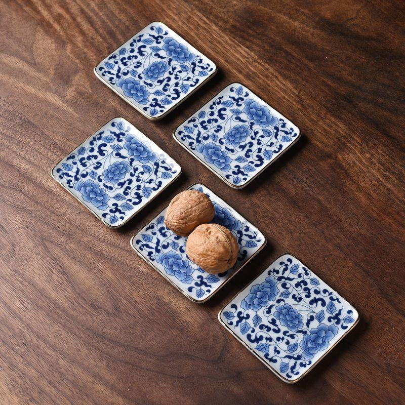 Covoraș pentru ceai din ceramică creativ pentru masă de ceai, aur anti-alunecare, suport izolat pentru ceai, accesorii pentru ceremonie de ceai Kung Fu