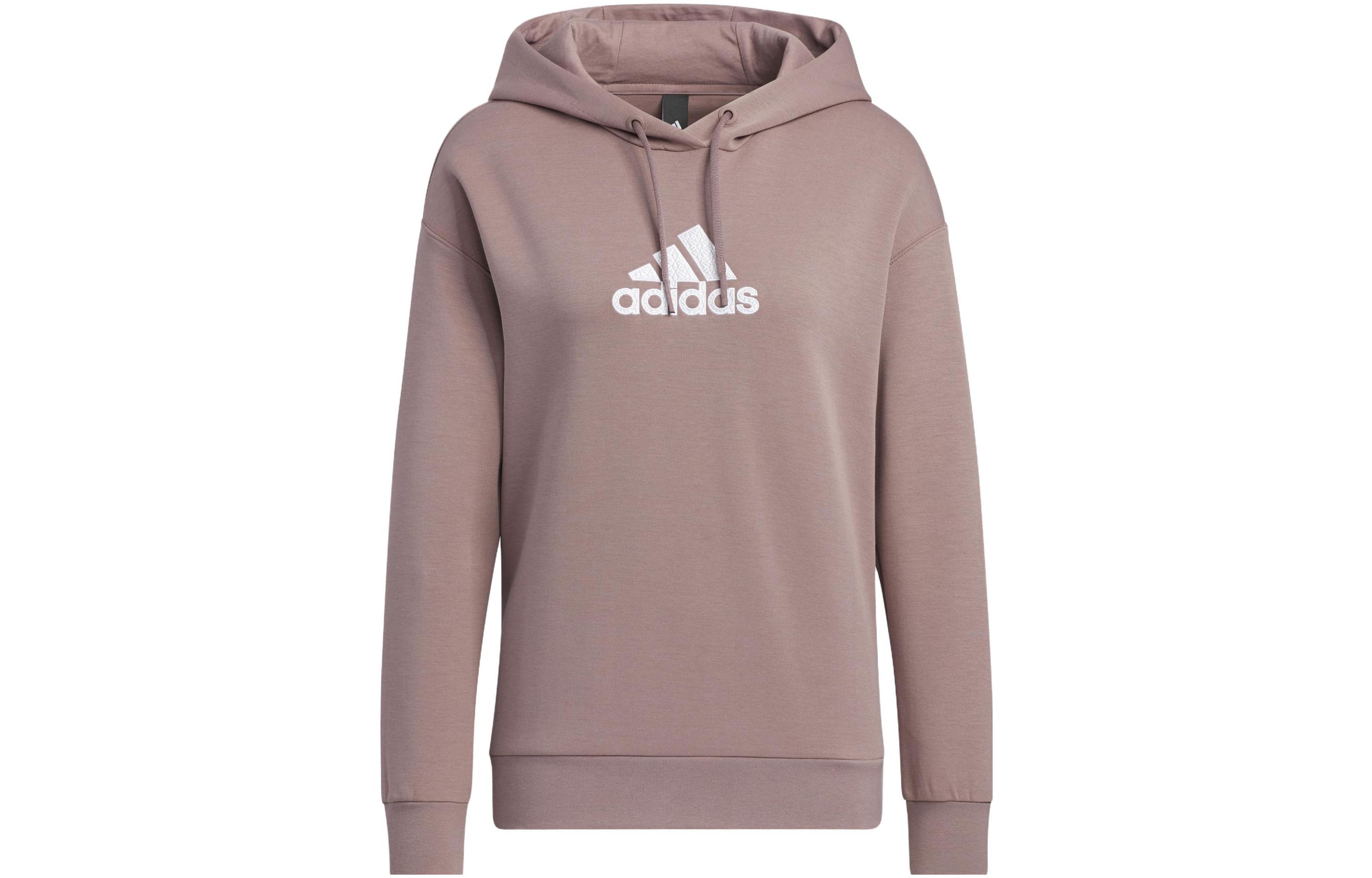 Adidas Sweatshirts Women s Pink Hooded Moderate Regular HM7073 S