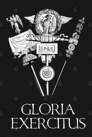 Ancient Rome Legion Motto Gloria Exercitus SPQR Roman Legion TShirt Summer Cotton Short Sleeve ONeck Mens T Shirt New S3XL S