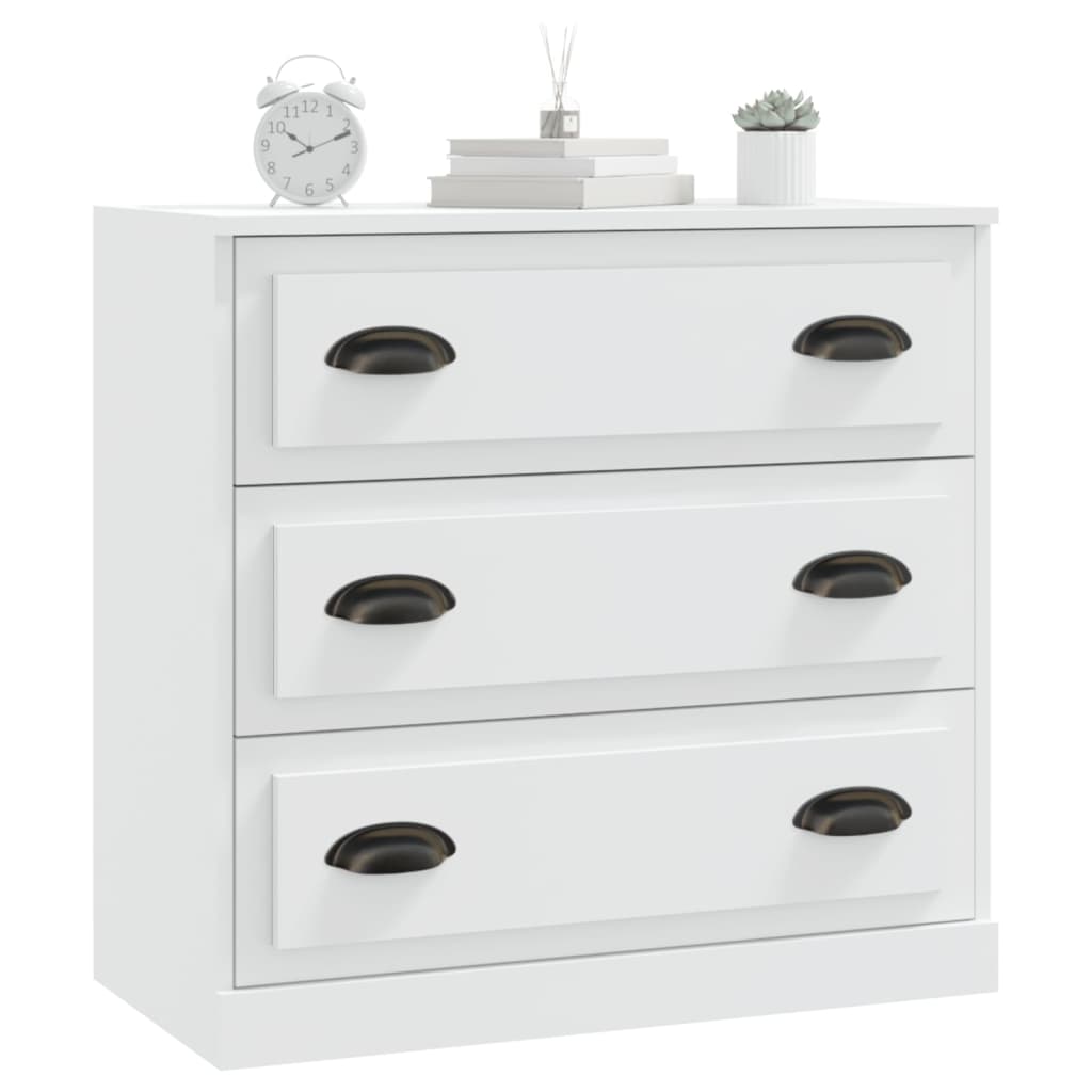 Vidaxl Szafka, Biała, 70X35,5X67,5 Cm, Materiał Drewnopochodny