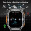 2025 New GPS Smart Watch Men 1.96-inch HD AMOLED Screen Compass Bluetooth Call 5ATM Waterproof Sport Smart Watch for Android iOS